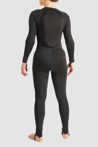 PANDO MOTO Shell WW Black 02 Women's Armored Body Suit - High Road Motorsports - Armored Body Suit - SHELL-WW-BLACK-02-XXS - Pando Moto