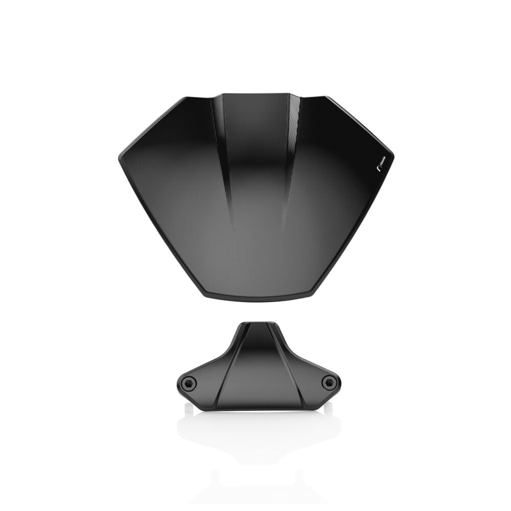 Rizoma Billet Aluminum Headlight Fairing with Mounting Kit (ZDM166) - High Road Motorsports - Lighting Protection - ZDM166B - Rizoma