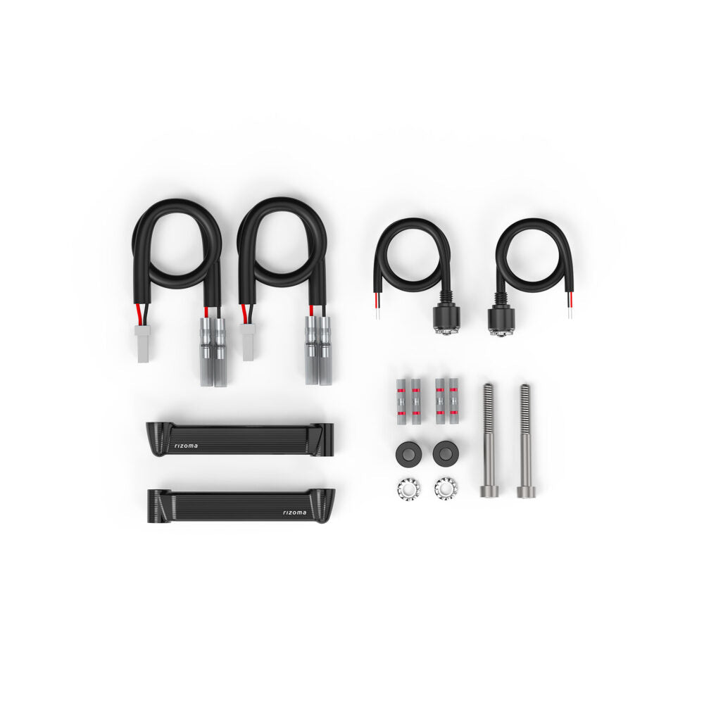 Rizoma Front Light Unit Turn Signal Kit (FR856B) - High Road Motorsports - Lighting & Signals - FR856B - Rizoma