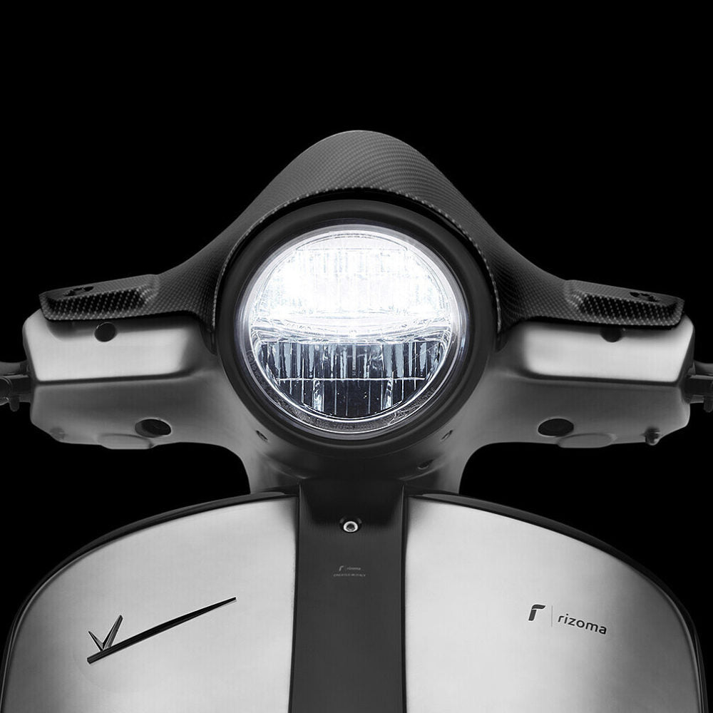 Rizoma Headlight Fairing (Carbon) (ZVP053K) - High Road Motorsports - Lighting Protection - ZVP053K - Rizoma