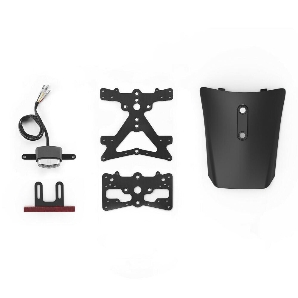 Rizoma License Plate Support Kit with Rear Multifunction Light (PT812B) - High Road Motorsports - License Plate Accessories - PT812B - Rizoma