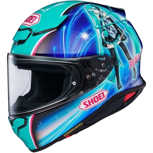 SHOEI RF - 1400 Helmet - Hatsune Miku TC - 4 - High Road Motorsports - Motorcycle Helmet - 77-14891 - SHOEI