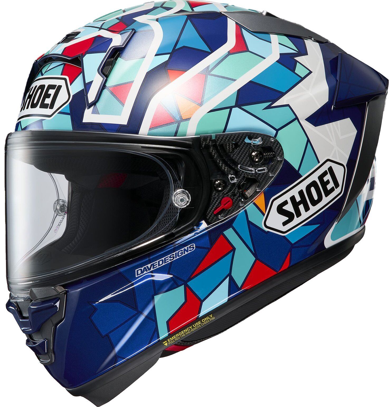 SHOEI X - Fifteen Helmet - Marquez Barcelona - High Road Motorsports - Motorcycle Helmet - 77-13921 - SHOEI