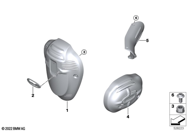 BMW Option 719 Aero Cylinder Head Cover, Left (11121542409)