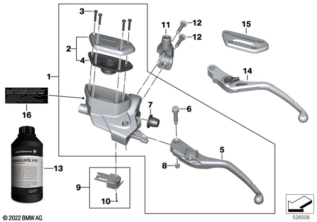 BMW Pipe Clamp, Left (32728534366)