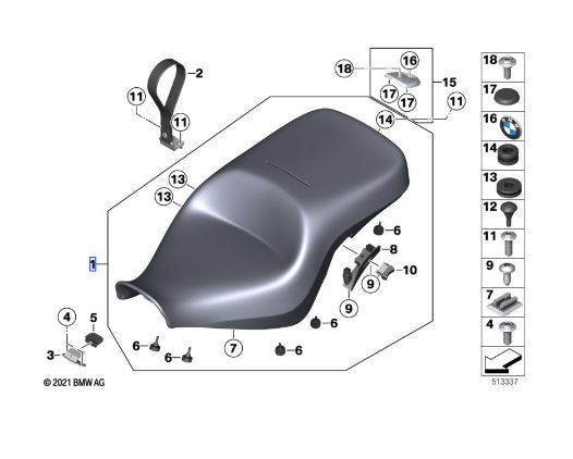 BMW High Comfort Heated Seat (53538375110)