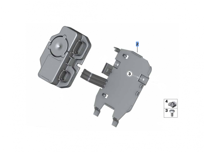 BMW Control Unit Bracket (65758405405)