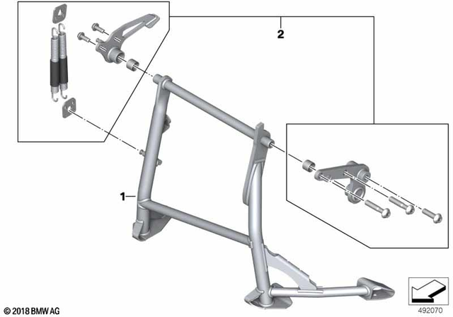 BMW Attachment Set for Center Stand (77251540027)