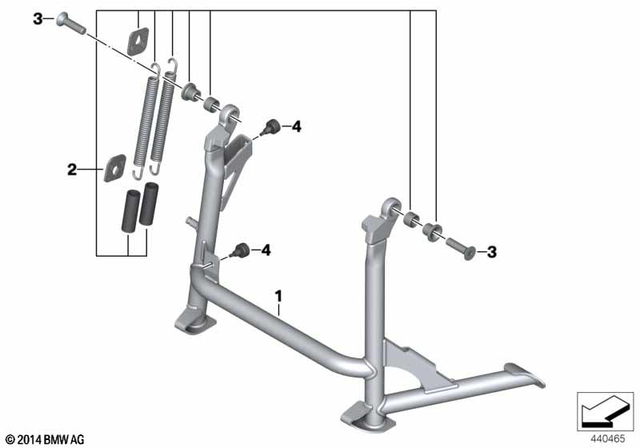 BMW Mounting Parts for Centre Stand (77258553922)