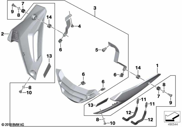 BMW Heat Shield for Engine Spoiler (77318553713)