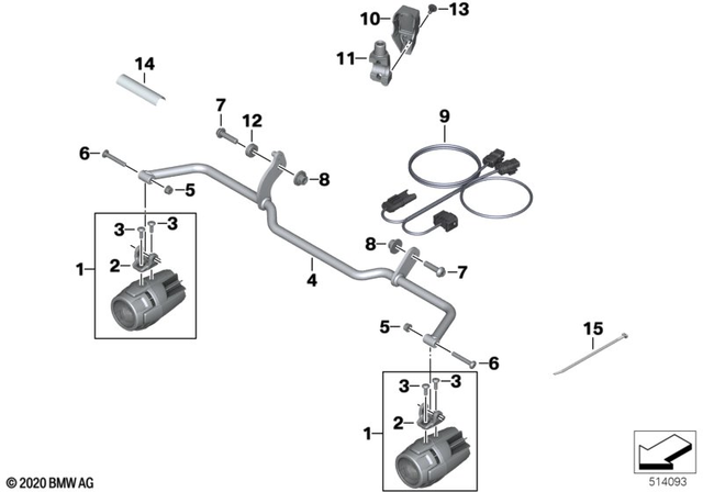 BMW Bracket for Led Auxiliary Headlight (77518406861)