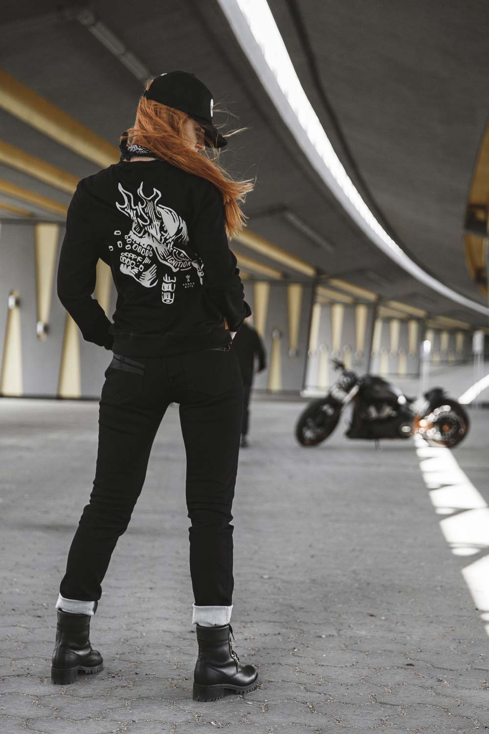 Pando Moto KISSAKI BLACK Jeans
