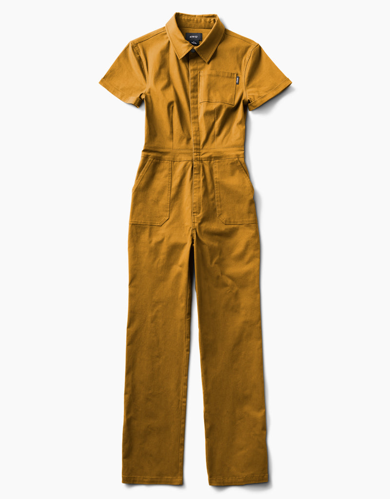 Atwyld Pit Crew Jumpsuit - Khaki Gold