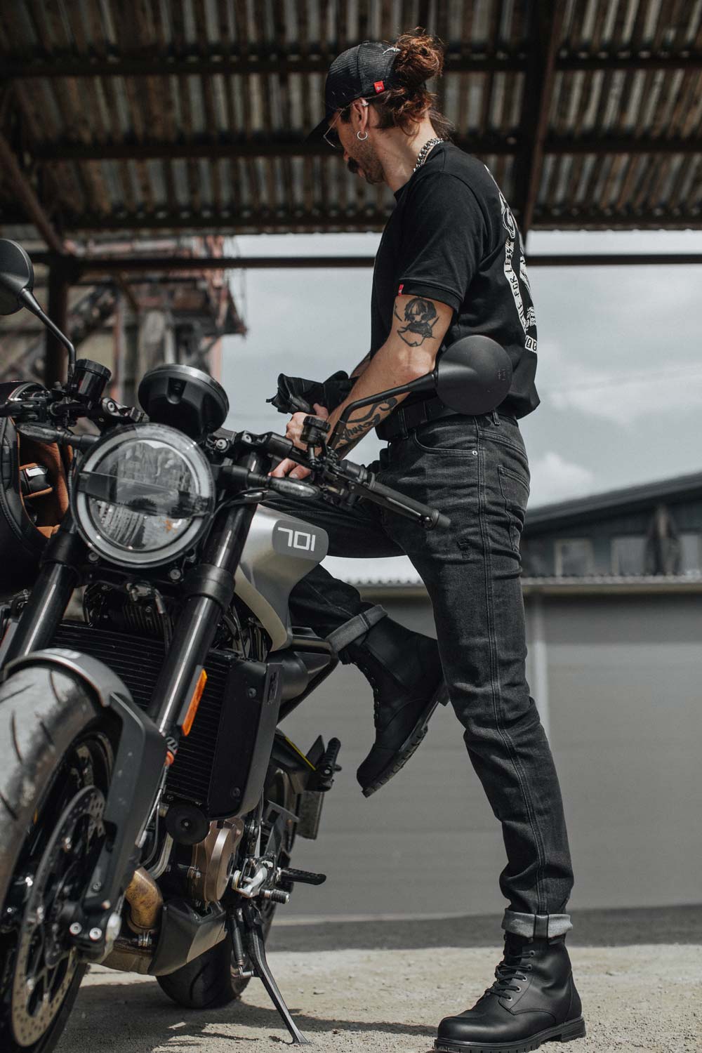 Pando Moto ROBBY ARM 01 Jeans