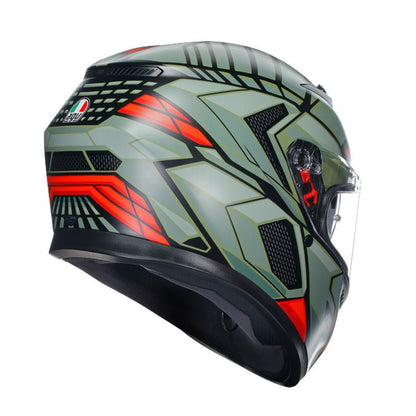 AGV K3 Helmet - Decept Green - High Road Motorsports - Motorcycle Helmet - 7502322441 - AGV
