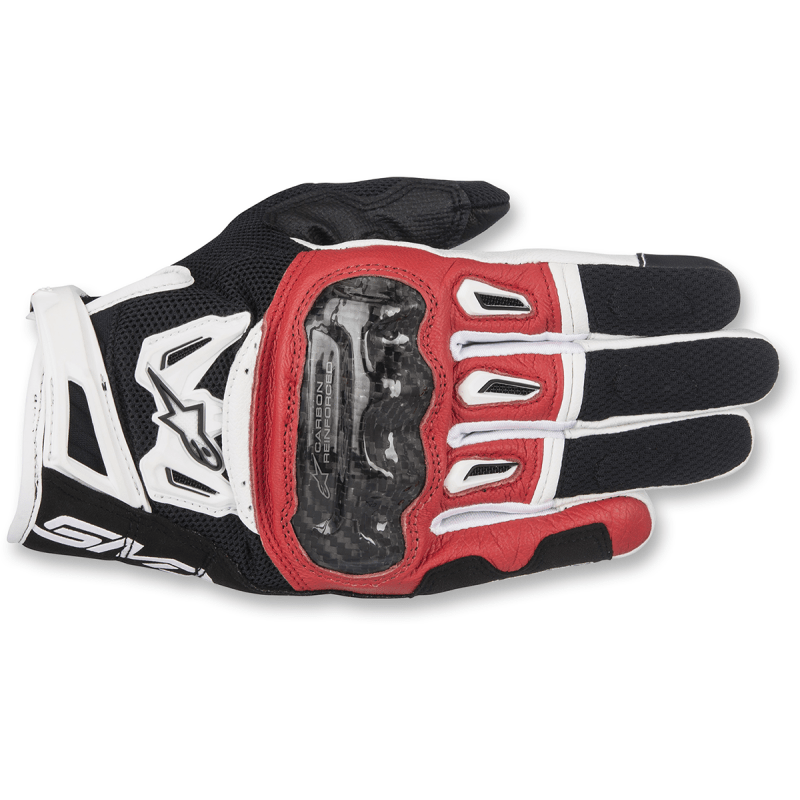 Alpinestars SMX-2 Air Carbon v2 Leather Gloves - High Road Motorsports - Motorcycle Gloves - 3301-3000 - Alpinestars