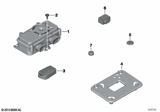 BMW Bracket for Anti - Theft Alarm (65757707271) - High Road Motorsports - Security - 65757707271 - BMW