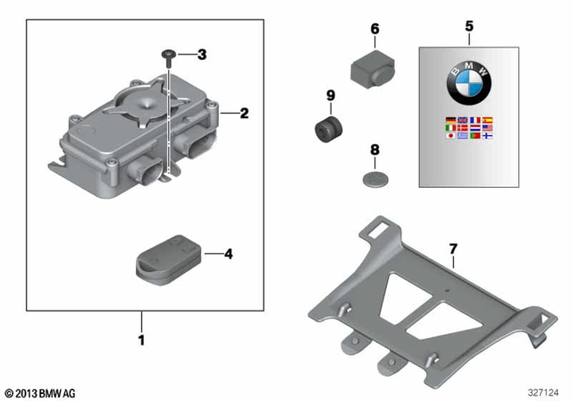 BMW Bracket for Anti-Theft Alarm (65757718385) - High Road Motorsports - Security - 65757718385 - BMW