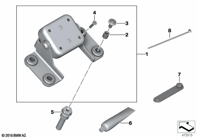 BMW Bracket for Bmw Motorrad Navigator (77527724487) - High Road Motorsports - Navigation - 77527724487 - BMW
