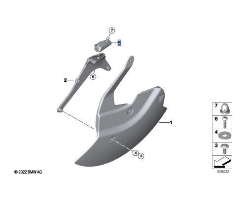 BMW Counter - support Plate, Left (46617915233) - High Road Motorsports - Wheels & Rims - 46617915233 - BMW