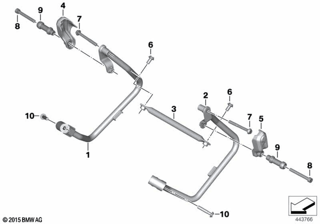 BMW Cover for Case Carrier, Left (46548548745) - High Road Motorsports - Luggage Mounting - 46548548745 - BMW