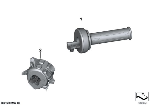 BMW E-Gas Electronic Throttle Twistgrip (61318552124) - High Road Motorsports - Levers & Grips - 61318552124 - BMW