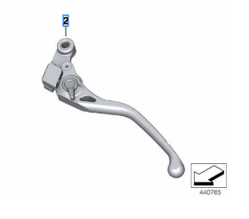 BMW Folding Clutch Lever (77227108208) - High Road Motorsports - Levers & Grips - 77227108208 - BMW