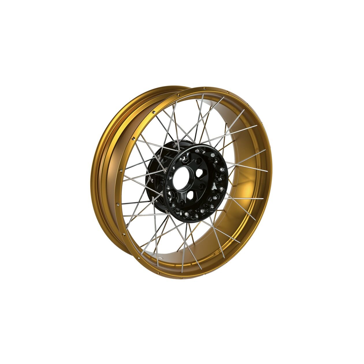 BMW Gold Cross-Spoked Wheel - Rear (36319457567) - High Road Motorsports - Wheels & Rims - 36319457567 - BMW