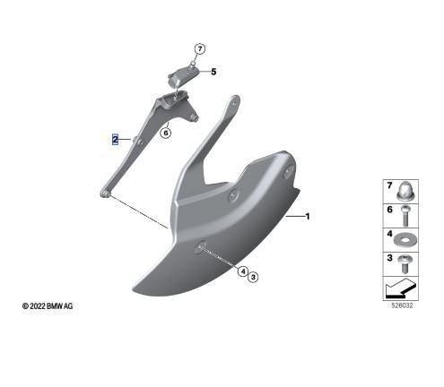 BMW Holder Front Wheel Cover Left (46617915231) - High Road Motorsports - Wheels & Rims - 46617915231 - BMW