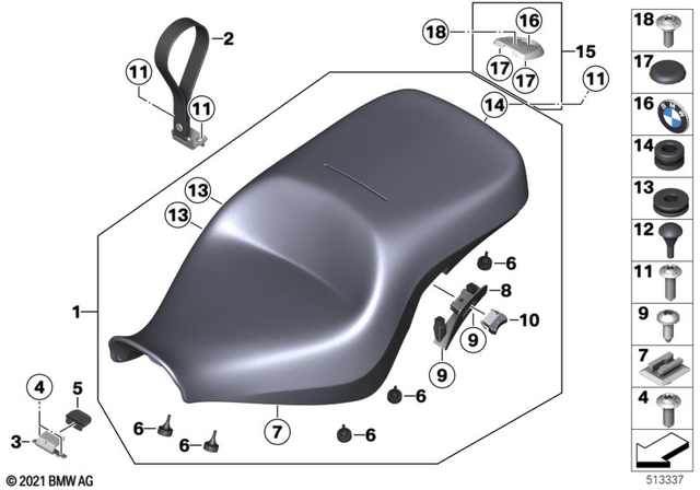 BMW Low Heated Seat (52538375109) - High Road Motorsports - Seats & Comfort - 52538375109 - BMW