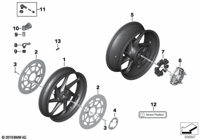 BMW M Carbon Front Wheel (36317925438) - High Road Motorsports - Wheels & Rims - 36317925438 - BMW