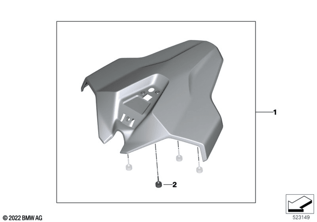 BMW M Carbon Hump Cover (77318105456) - High Road Motorsports - Fairings & Bodywork - 77318105456 - BMW