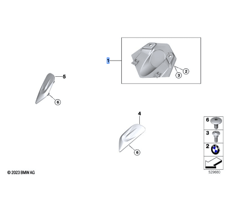 BMW M Cover Kit (77318104263) - High Road Motorsports - Fairings & Bodywork - 77318104263 - BMW