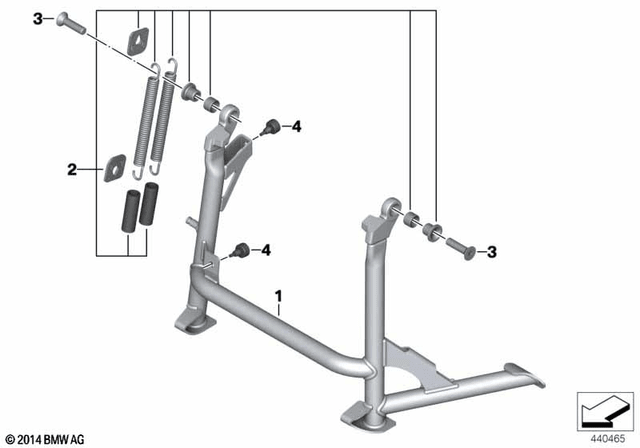 BMW Mounting Parts for Centre Stand (77258553922) - High Road Motorsports - Stands & Supports - 77258553922 - BMW