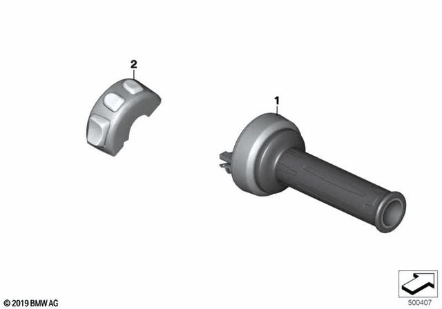 BMW Multifunction Switch, Right (61318394246) - High Road Motorsports - Levers & Grips - 61318394246 - BMW