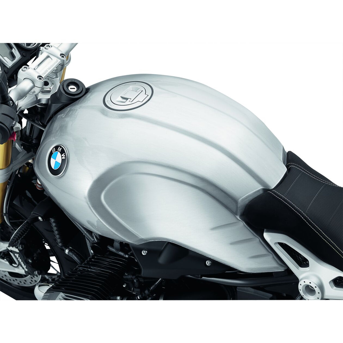 BMW Option 719 Handbrushed Aluminum Fuel Tank - Ground-Down Weld Seam (16118565077) - High Road Motorsports - Intake & Fuel - 16118565077 - BMW