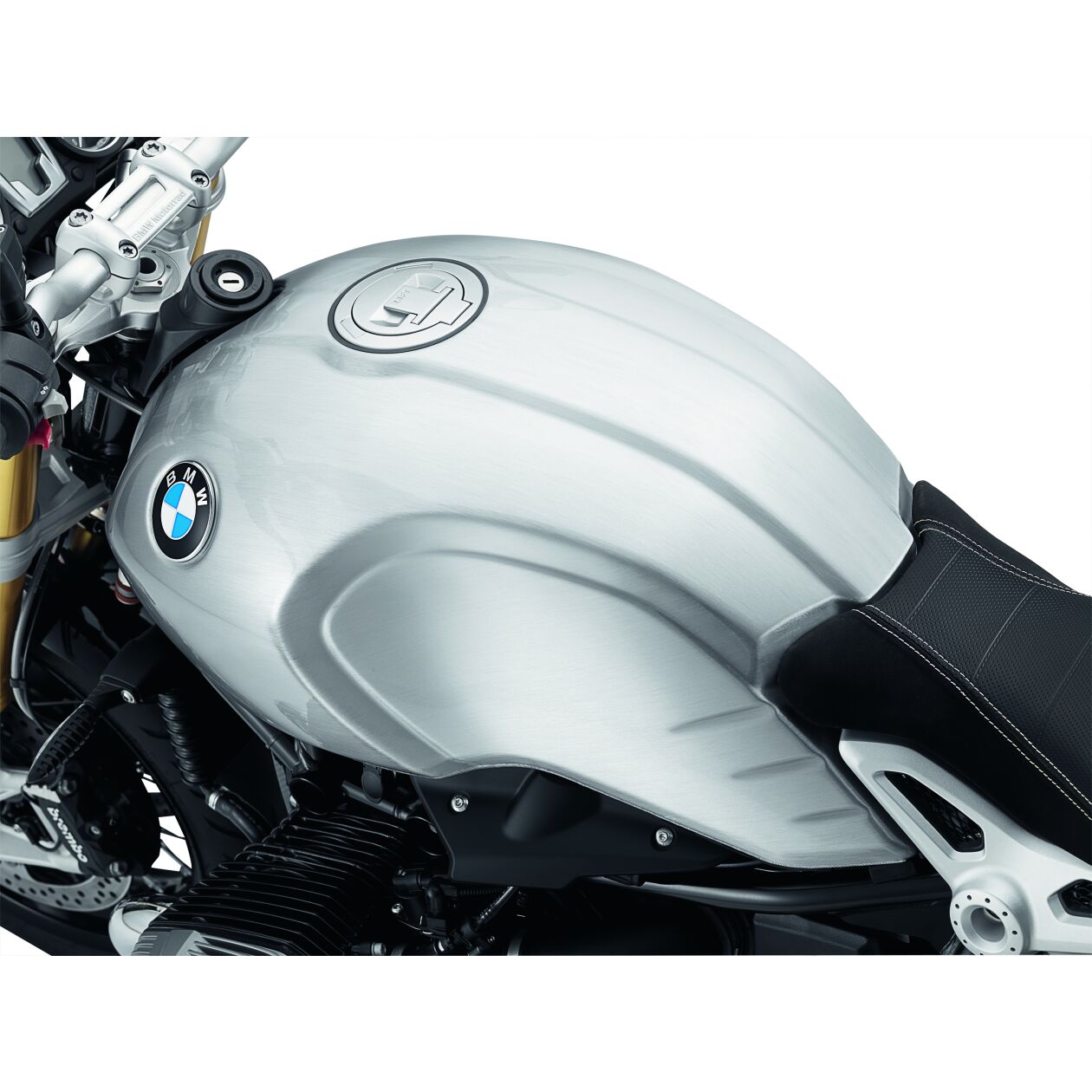 BMW Option 719 Handbrushed Aluminum Fuel Tank - Ground-Down Weld Seam (16118565077) - High Road Motorsports - Intake & Fuel - 16118565077 - BMW