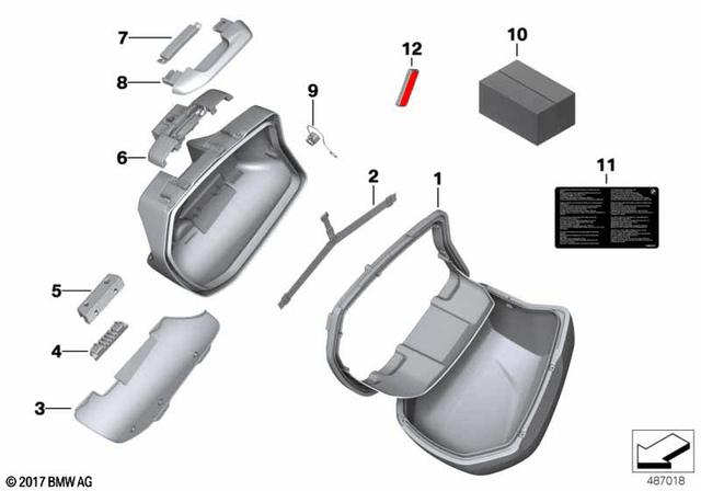 BMW Reflector, Red (63148406746) - High Road Motorsports - Lighting & Signals - 63148406746 - BMW