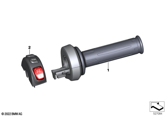 BMW Retrofit Set, Heated Grips for Vehicles Without Cruise Control (61318552118) - High Road Motorsports - Levers & Grips - 61318552118 - BMW