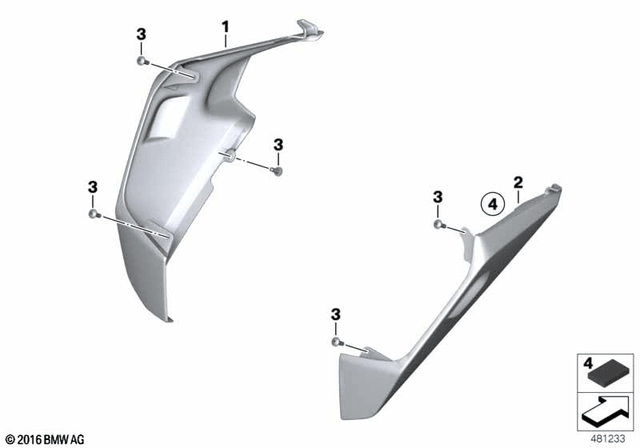 BMW Right Foot Guard (46638414874) - High Road Motorsports - Footpegs & Controls - 46638414874 - BMW