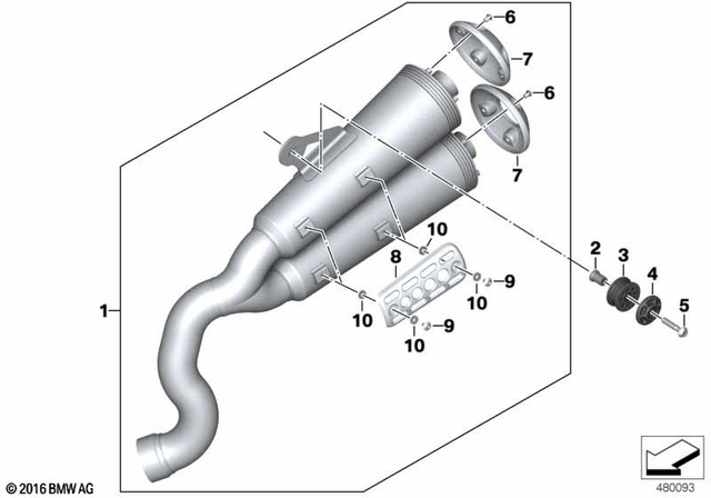 BMW Scrambler Rear Silencer (18518356906) - High Road Motorsports - Exhaust - 18518356906 - BMW