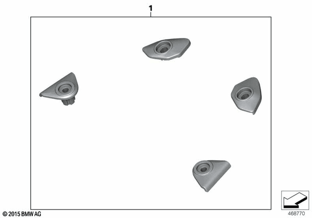BMW Set Of Covers for Grab Handle Holes (77308546226) - High Road Motorsports - Handlebars & Risers - 77308546226 - BMW