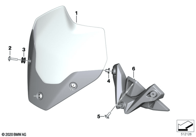 BMW Sport Windshield (46638414748) - High Road Motorsports - Windshields & Deflectors - 46638414748 - BMW