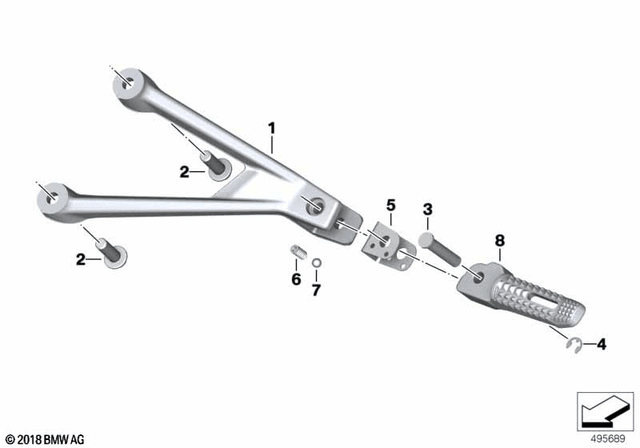 BMW Stabilizer, Left (46719467689) - High Road Motorsports - Handlebars & Risers - 46719467689 - BMW