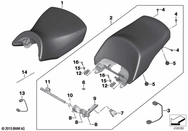 BMW Style Sport Rider's Comfort Seat (52538546818) - High Road Motorsports - Seats & Comfort - 52538546818 - BMW