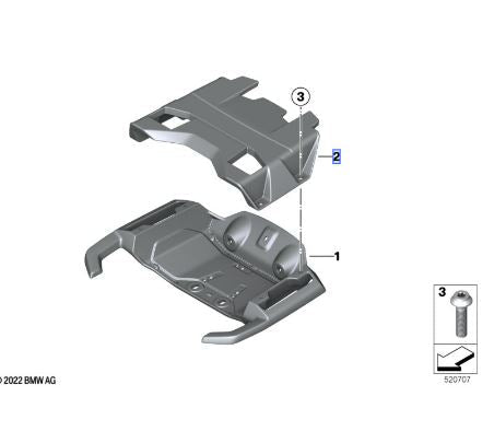 BMW Topcase Adapter Plate (46549445300) - High Road Motorsports - Luggage Mounting - 46549445300 - BMW