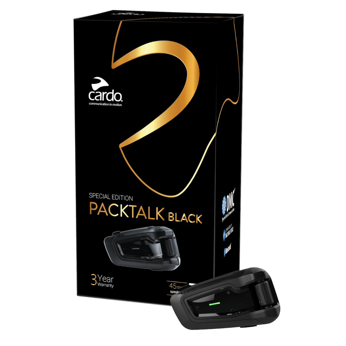 Cardo Packtalk Black Helmet Communication System - High Road Motorsports - Communication System - 321-3010 - Cardo
