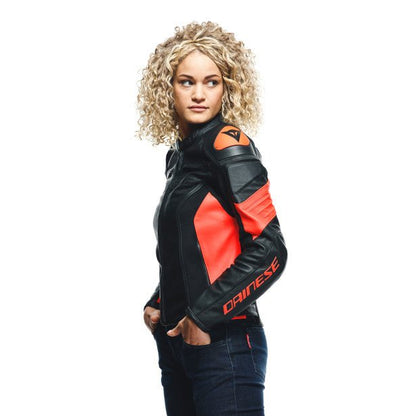 Dainese Racing 4 Lady Leather Jacket - High Road Motorsports - Motorcycle Jacket - 7535311138 - Dainese