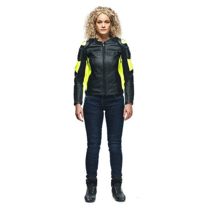 Dainese Racing 4 Lady Leather Jacket - High Road Motorsports - Motorcycle Jacket - 7535311338 - Dainese