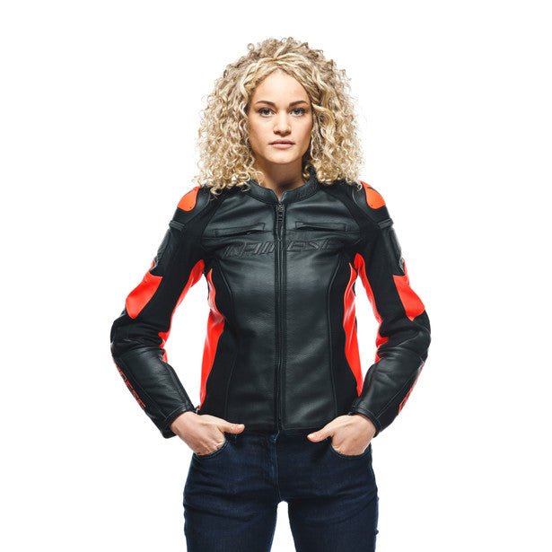 Dainese Racing 4 Lady Leather Jacket - High Road Motorsports - Motorcycle Jacket - 7535311138 - Dainese